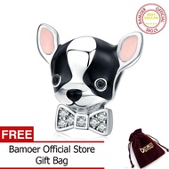 BAMOER Chihuahua Dog Charm Silver 925 Original Fit Bracelet & Bangle 925 Sterling Silver Jewelry SCC