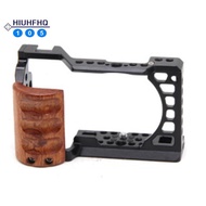 A6400 / A6300 / A6100 / A6000 Wood Handle Metal Camera Cage Stabilizer Rig Accessories