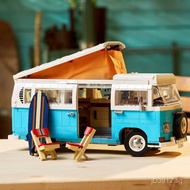 Lion Brand Toys CC2011Motorhome Bus81002Large D Camping Car Building Blocks2111Cross-Border T2Bread 