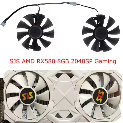 Video Card Fan,GA91S2H,Replace FL8015 12VB,2Pcs/Set,GPU Cooler,For SJS SE JI SHI RX580 rx 580 8GB 20
