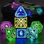 Wireless Light Up Dice Set D and D RGB for Dungeons and Dragons,Cool LED DND Dice with Charging Box 