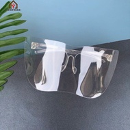Korean Face Shield Anti-virus Oversized Sun Visor Goggles Female Large Mirror Half Face /cynt