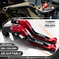 For Yamaha Mio Soul 115/Soul GT 115/Soul GT 125/Soul i 125 Brake Lever Set Adjustable Folding Handle