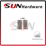 Plate Hinge 1 1/ 2 Inch 4 Cm Plywood Door Aluminum Cage