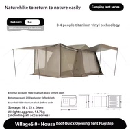 Naturehike Village 6 Flagship Automatic Tent Upgraded Quick Open Portable Outdoor Waterproof Tent Ti