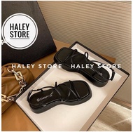 Sandal dây đế bánh mì dây nữ HALEY STORE 5cm nhẹ êm mềm dễ đi quai mảnh rẻ bền đẹp phong cách cá tín