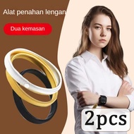 LOKAL KEMEJA 2pcs Metal Garter Sleeve Armband Shirt Handband Punk Elasticated Shirt Garter Armband B