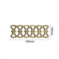 100x300mm Ornamen Aksesoris Pagar Bunga Sambung Stainless Bunga Sambung Ornamen Pagar Stainless 201