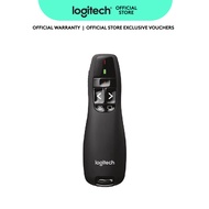 Logitech R400 Wireless Presentation Remote, 2.4 GHz, USB-Receiver, Red Laser Pointer, 15-Meter Opera