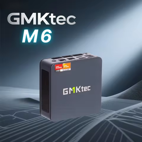 GMKtec M6 MINI PC Ryzen 5 6600H Windows 11 Pro DDR5 5600Mhz M.2 PCIe SSD WIFI6 BT5.2 2.5G Lan Deskto