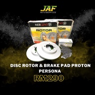 Brake Disc &amp; Brake Pad Proton Persona