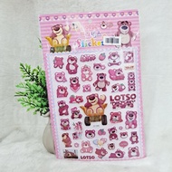Lotso Embossed Sticker Toy Story Sticker Lotso Strawberry Coloring Book