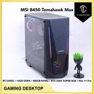 ANTEC NX310 MSI B450 Tomahawk Max Ryzen 5 5600G 16GB RGB RAM 480GB NVMe SSD RTX 2060 SUPER 8GB Refur