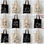 Totebag Karakter lucu Pakai Resleting