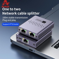 Actual 1000Mbps RJ45 Gigabit Ethernet Splitter 1 IN 2 OUT Adapter for PC TV Box Router