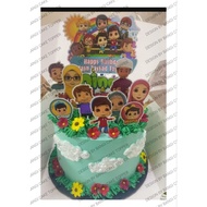 BCT OMAR DAN HANA CAKE TOPPER (FREE NAMA)