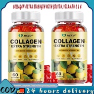 Biotin Collagen Supplement - Biotin Gummy Vitamin C Vitamin E for Hair, Skin & Nails