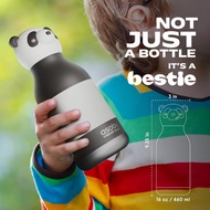 Asobu Bestie Panda Insulated Stainless Steel Water Bottle with Straw, 460ml Made with 18/8 pro-grade