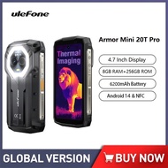 Ulefone Armor Mini 20T Pro 5G  4.7" Display  Rugged Phone LED Light Android 14 Smartphone 6200mAh 16