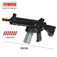 Quân sự AK47 súng trường AWM Súng bắn tỉa Lắp ráp khối xây dựng mô hình moc quân đội Súng loạt gạch