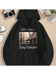 How I Listen King Crimson Big Size Women Hoodie (80s 90s Guns N' Roses Metal Women's Jacket)