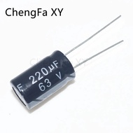 20PCS 63V220UF 10x17mm Aluminum Electrolytic Capacitor 220UF63V