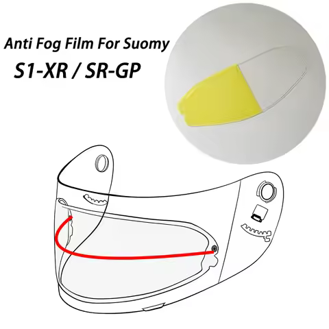 Motorcycle Helmet Visor Film Anti Fog For Suomy S1-XR SR-GP Anti Fog Lens Helmet Accessories