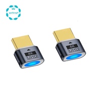 2Pcs -Compatible Dummy Plug 4K HDR Virtual Monitor EDID Headless Ghost Emulator Support 4k 60Hz 1080
