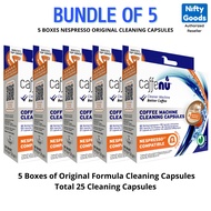 Nespresso capsule cleaner original formula Caffenu (Bundle of 5 Boxes)
