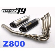 Project79 Exhaust Kawasaki Z800 Full System Piping Ekzos Muffler Manifold Stainless Steel Z 800 Moto