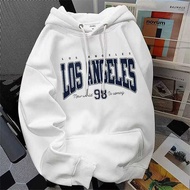 S - XXXXXXL (6XL) Oversized Hoodie Harajuku Korean Street Style LOS ANGELES Bigsize 2XL 3XL 4XL 5XL 