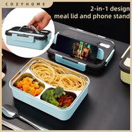 [ready stock] CH. 1200ML Large Capacity 304 Stainless Steel Lunch Box Men/Women Work with Handle Por