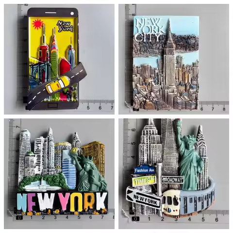 USA New York Tax NYC Skyline New York Statue NY Times Square magnets new york magnets stickers home 