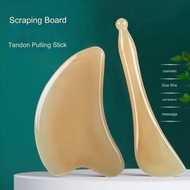 2PCs Guasha Tool for Face, Buffalo Horn Guasha Board Scraper, Eye Massager Gua Sha Stick Face Massag