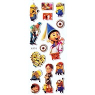 SK388 Sticker Children's Motivational Award Sticker Foam Emboss Minion