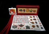 【售完!!】日本 HORI 魔物獵人艾路貓六片裝卡盒( 紅 ) + 火龍吊飾 + MH貼紙【台中一樂】