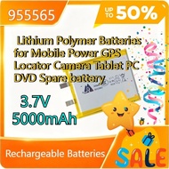 3.7V 5000mAh Rechargeable 955565 Lithium Polymer Batteries for Mobile Power GPS Locator Camera Table