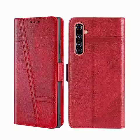 Luxury Protective Leather Case For OPPO Realme X Lite XT X2 X7 X50 Pro X3 SuperZoom X50M Flip Wallet