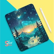 Ipad Air 4 Case Ipad Accessories Unique Gift For Boyfriend Green Starry Sky Design For 2022 Ipad Ipa