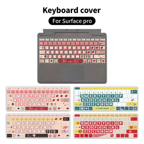 Keyboard Skin Cover for Microsoft Surface Pro 9/7/8/7+/X/6/5/4 Protector Case10.5 cartoon fun tablet