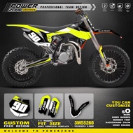 PowerZone Custom Team Graphics Backgrounds Decals For 3M Stickers Kit For KTM SX85 2013-2017 85cc Nu