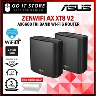 ASUS ZenWiFi XT8 V2 2 Pack Mesh WiFi 6 AX6600 Tri-Band AiMesh Whole Home WiFi System Wireless AX Rou