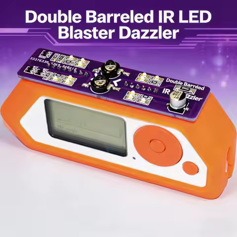 Double Barreled IR LED Blaster Dazzler 850nm Competible with Flipper Zero,Universal Remote Functiona