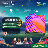 Hisense 32 inch - 32A4200G - Android 11 Bezelless Design - Voice Control TV