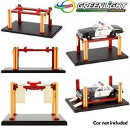 GREENLIGHT ANS99 GL-16210-A - 1 Adjustable Four-Post Lift Busted Knuckle Garage Red and Yellow Four-
