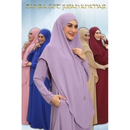 Zahra Set Jubah Khimar dan Purdah cey