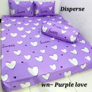 SPREI LOVE UNGU