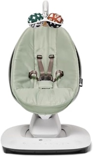 4Moms MamaRoo Multi-Motion Baby Swing เปิดใช้งานบลูทูธด้วย5การเคลื่อนไหวที่ไม่ซ้ำกัน Sage