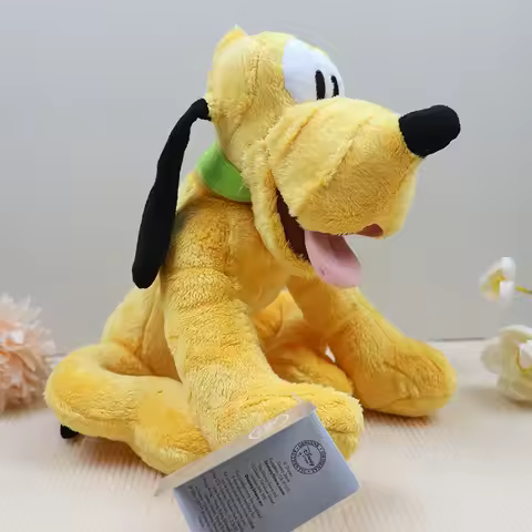 30cm Kawaii Pluto Plushie Toys Soft Mickey Friend Yellow Dog Cartoon Stuffed Animal Anime Things Hom