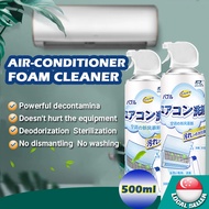 🇸🇬【SG】Aircon cleaning agent 500ml Foam Air conditioner cleaning foam 500ml AC Air freshener spray For Car Wall Mounted